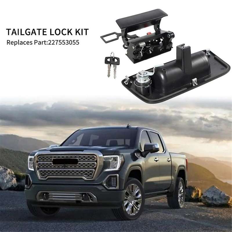 Pickup Truck Handle Lock Kit with Key for 07-14 and 1500 2500 3500 Hd