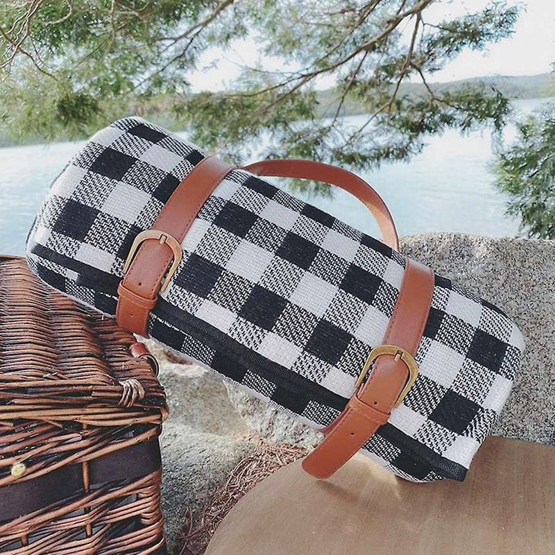 Picnic Blanket with Waterproof Backing Outdoor Blanket Foldable Picnic Mat of Beach Family Park Camp