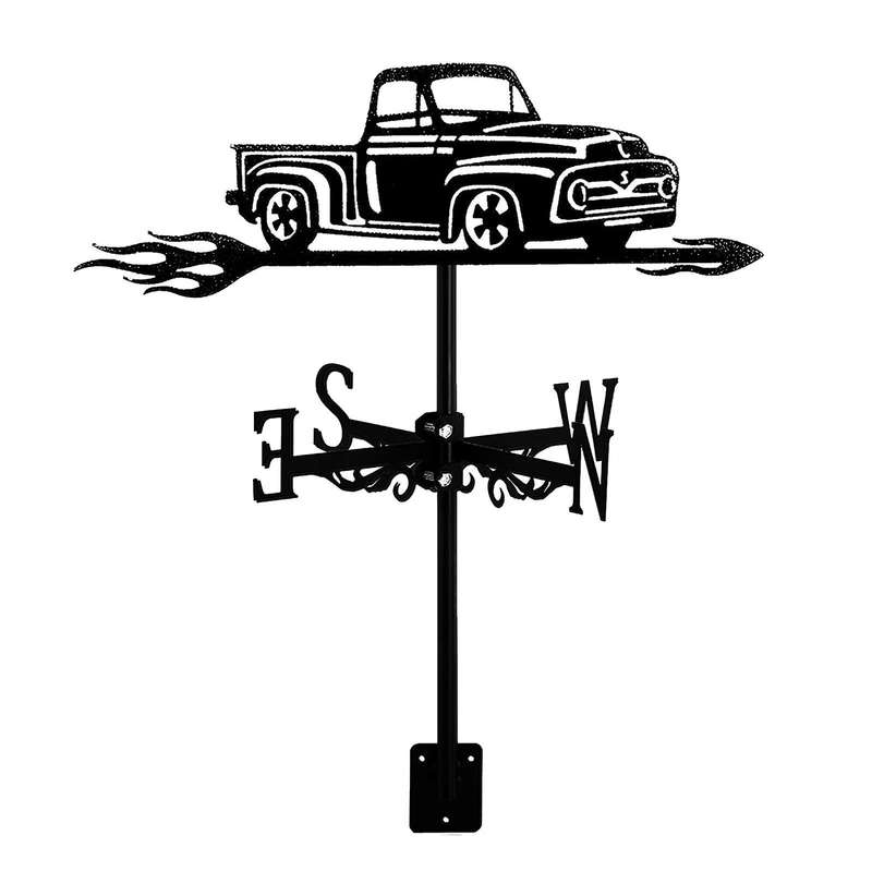 Pickup Trucks Weather Vane Design Car Retro Orientation Indicator Weathervane Measuring Tool Weather