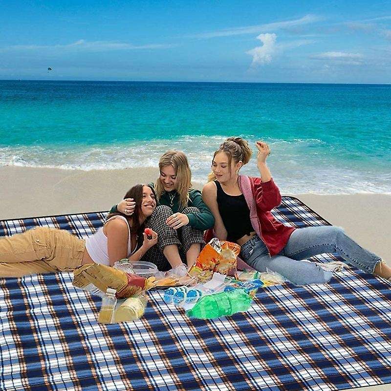 Picnic Blanket, Extra Large Picnic Blanket Beach Blanket with Carry Strap,Waterproof Foldable Picnic