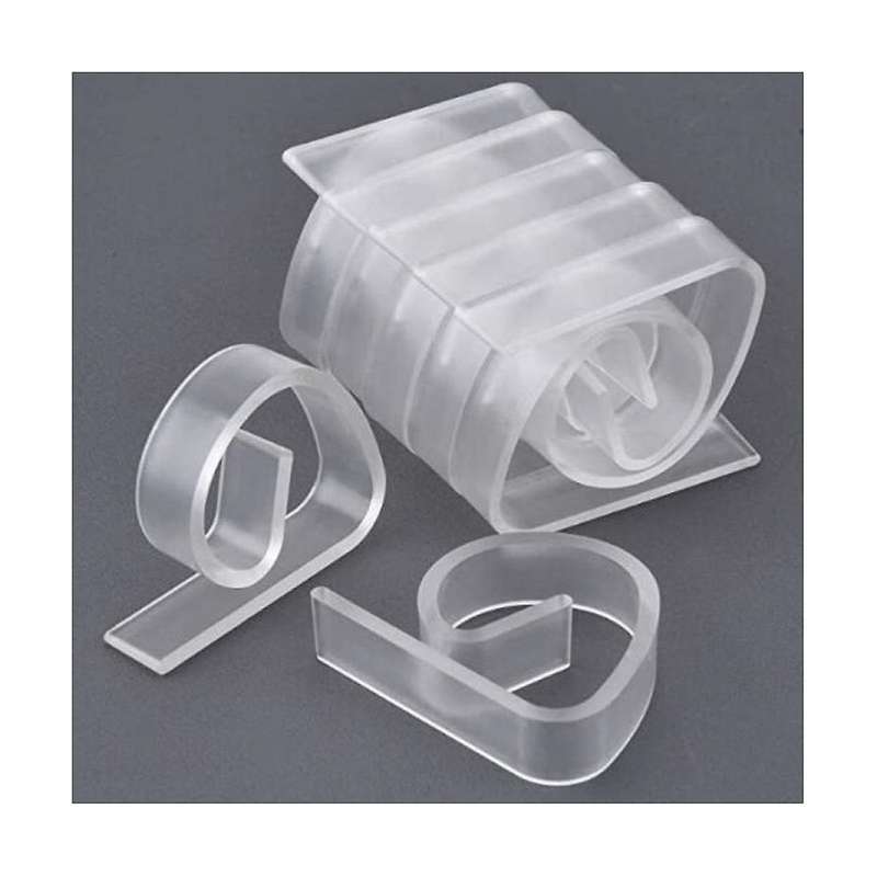 Picnic Tablecloth Clips Plastic Clear Tablecloth Cover Clips, Table Cover Holder for Kitchen Restaur