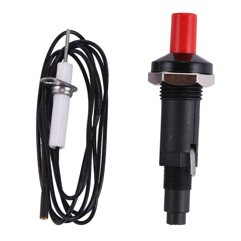 Piezo Ignition Set with Cable 1000Mm Long Push Button Kitchen for Gas Stoves Ovens