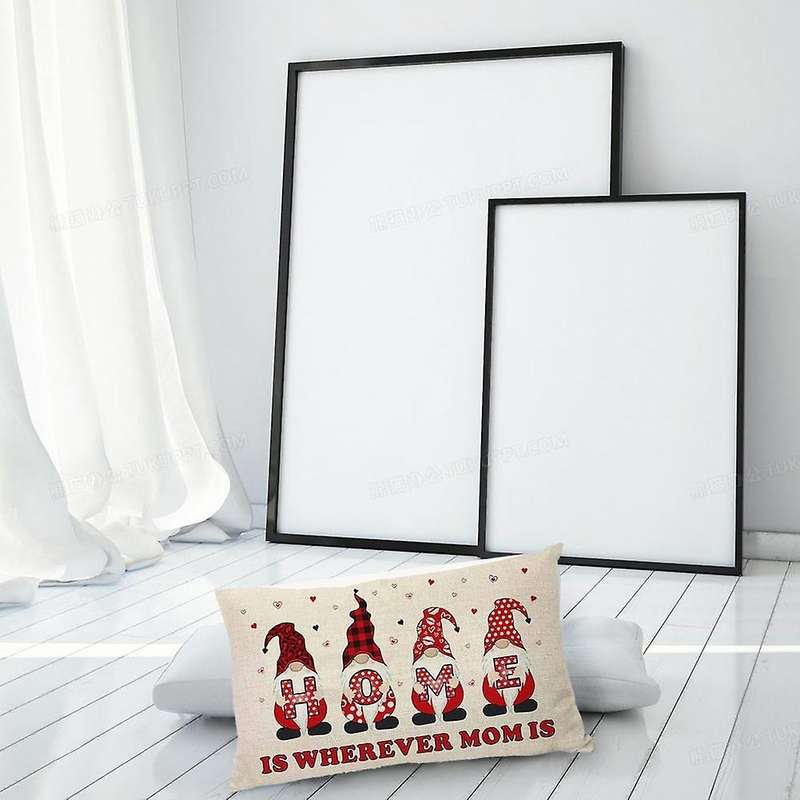 Pillow Covers 12X20 Family Decorative Throw Pillow Case Cushion Cover Pillow Case for Holiday Home D