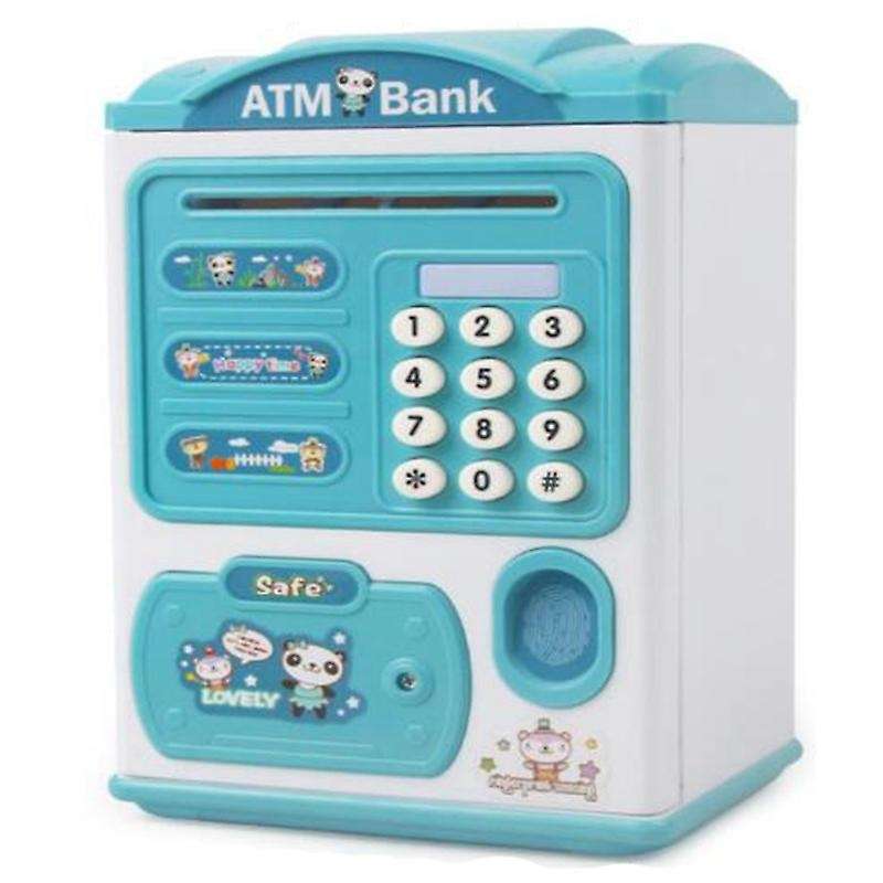 Piggy Bank,Coin Fingerprint with Password,Electronic Coin Savings Box,Automatic Coins Savings Bank