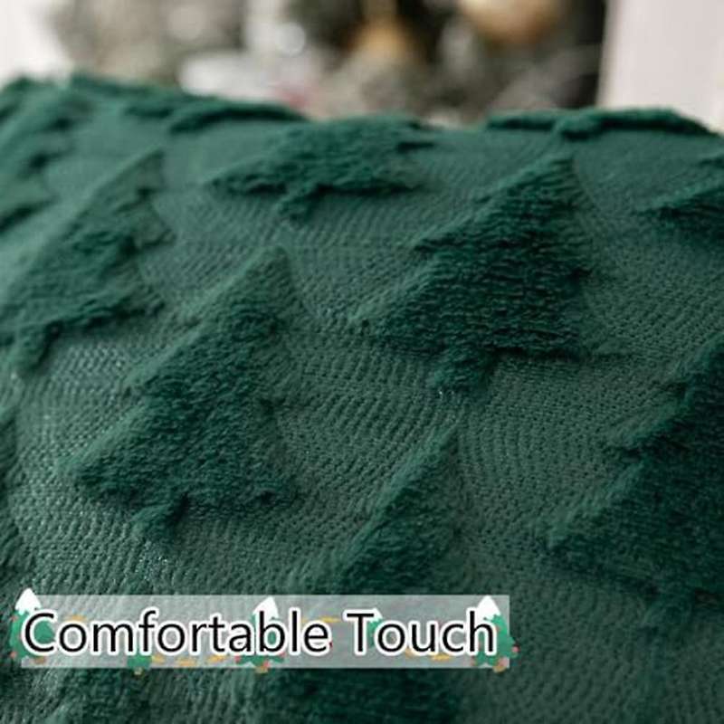 Pillow Covers Soft Plush Faux Fur Tree Decorative Throw Pillows Pillowcases for Couch Sofa Festivals