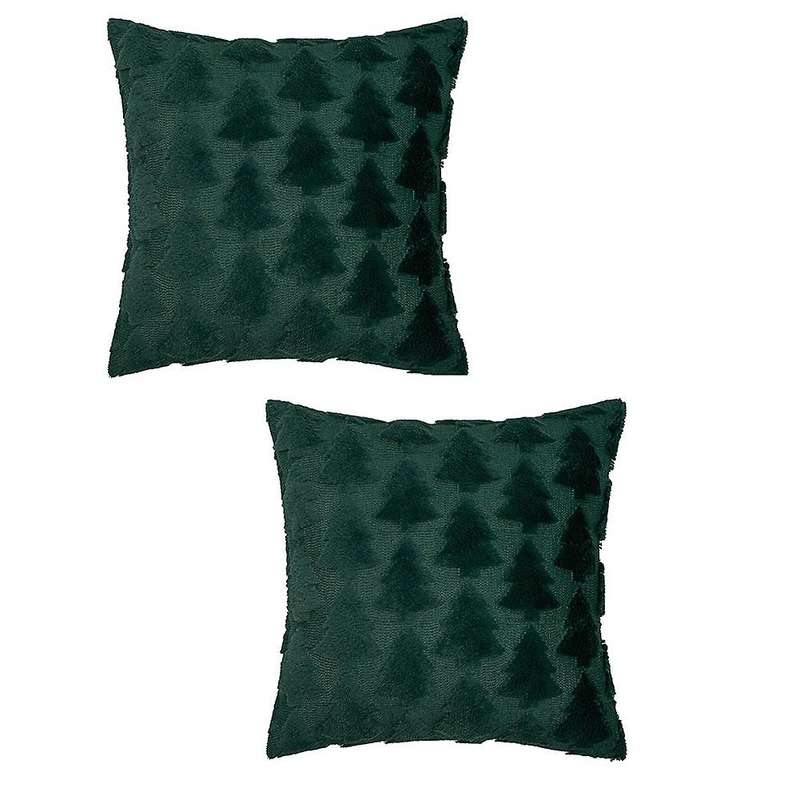 Pillow Covers Soft Plush Faux Fur Tree Decorative Throw Pillows Pillowcases for Couch Sofa Festivals