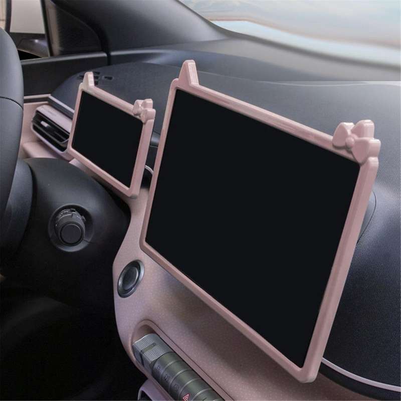 Pink Car Navigation Screen Protective Frame Trim Cover for Dolphin Mini / for Seagull