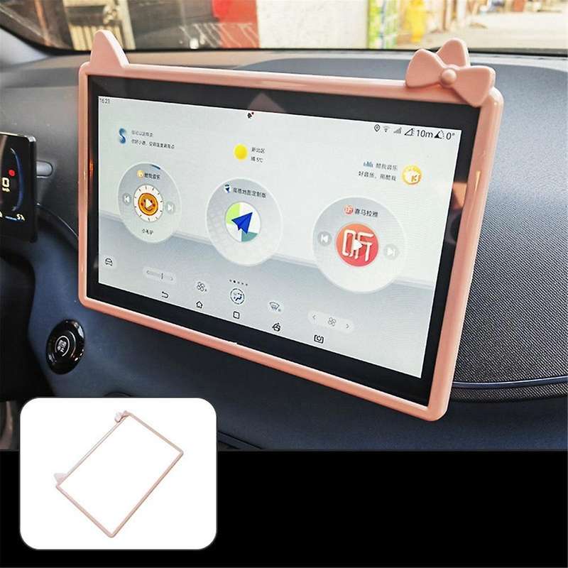 Pink Car Navigation Screen Protective Frame Trim Cover for Dolphin Mini / for Seagull