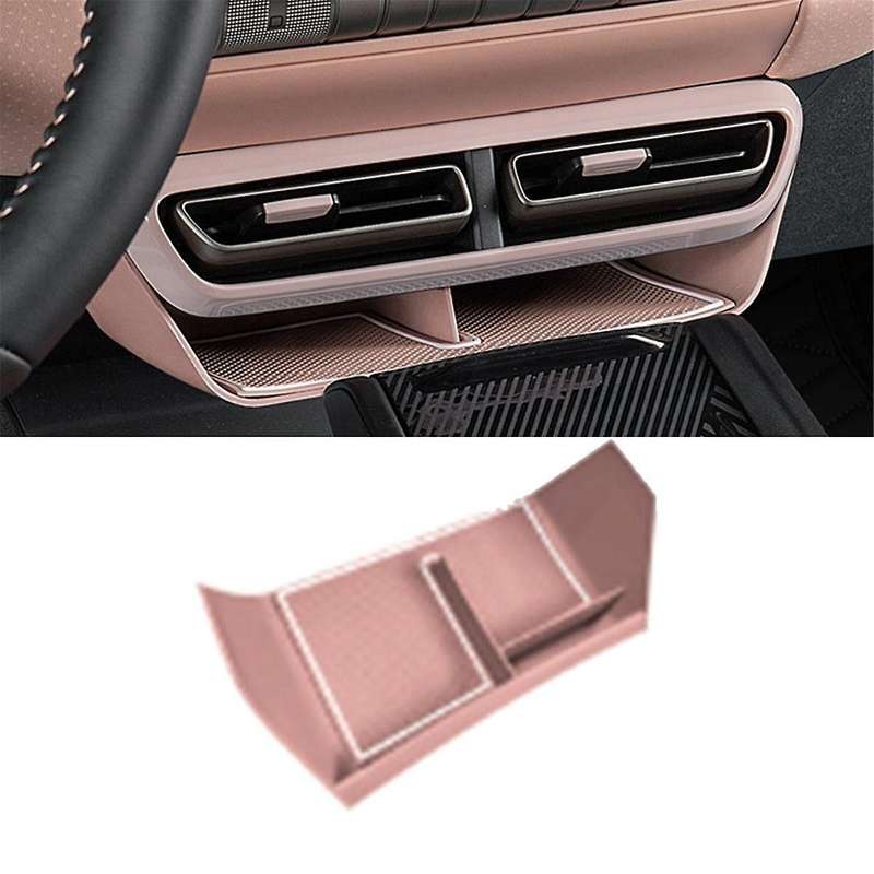 Pink Car Below Center Control Storage Box Air Conditioning Vent Organizer for Dolphin Mini / Seagull