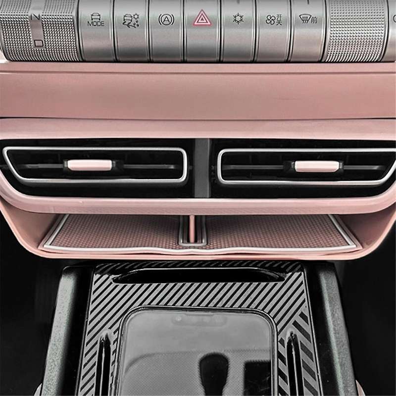 Pink Car Below Center Control Storage Box Air Conditioning Vent Organizer for Dolphin Mini / Seagull