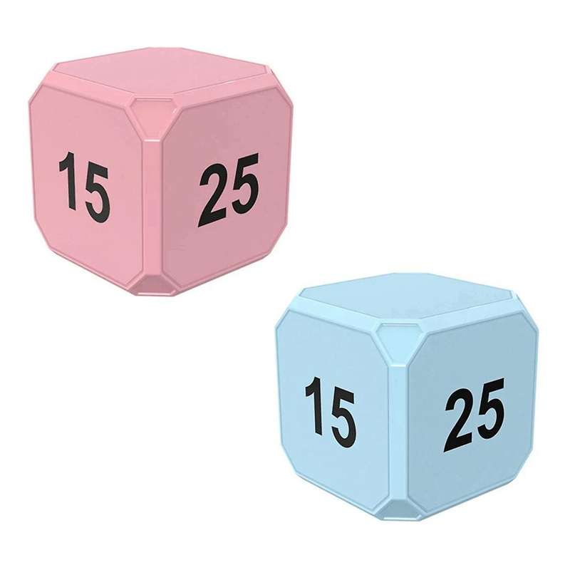 Pink Flip-To-Change Mini Digital Timer, LED Display, 4 Preset Times, Dual Mode, Countdown Cooking Ti