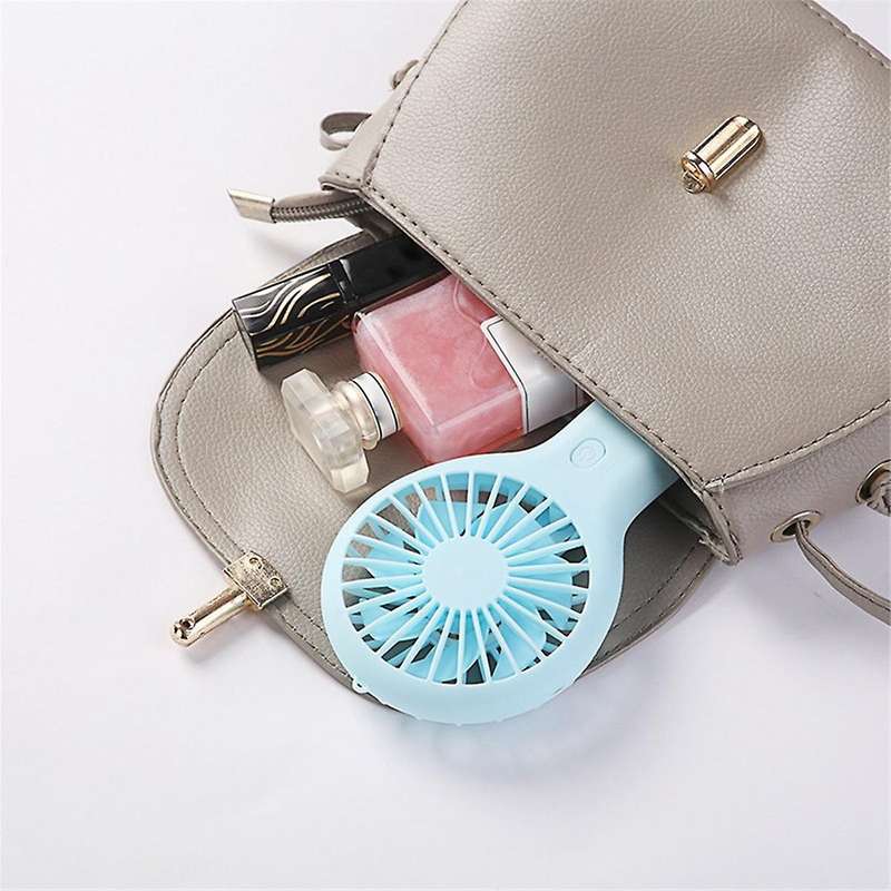 Pink Portable Mini Handheld Fan USB Rechargeable Fan for Office Dormitory Student Gift Long Enduranc