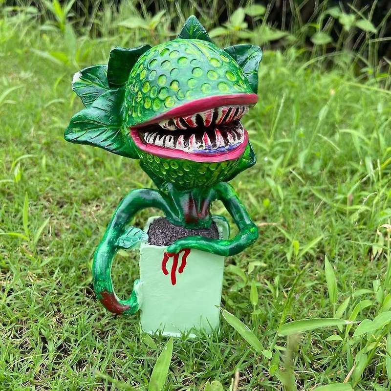 Piranha Flower Replica Movie Prop Yard Resin Ornaments Little Shop Of Horrors Decoration