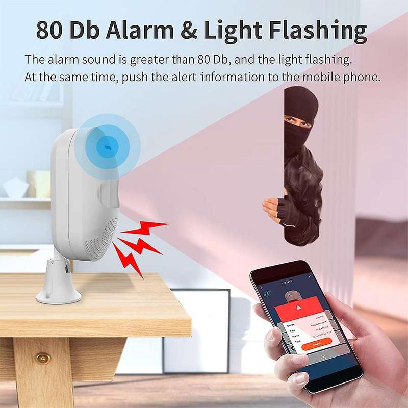 PIR Motion Detection Alarm WiFi Infrared Alarm Detector Wireless Infrared Sensor APP Control for Hom