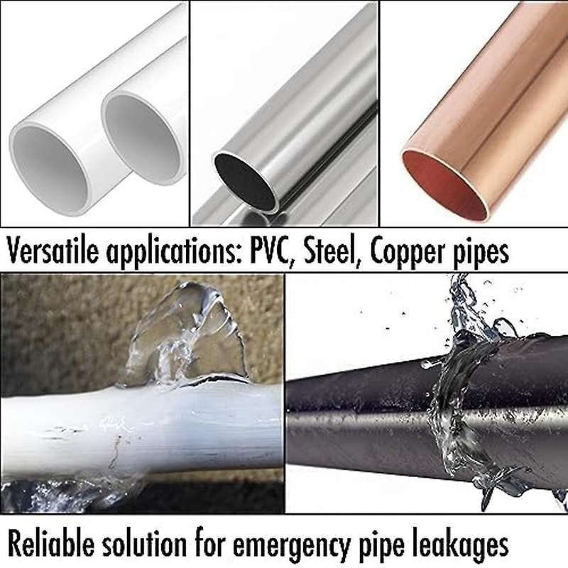 Pipe Repair Clamp for 1 Inch Pipes, Leak Sealer,emergency Pipe Repair Kit for Plastic and Metal Pipe