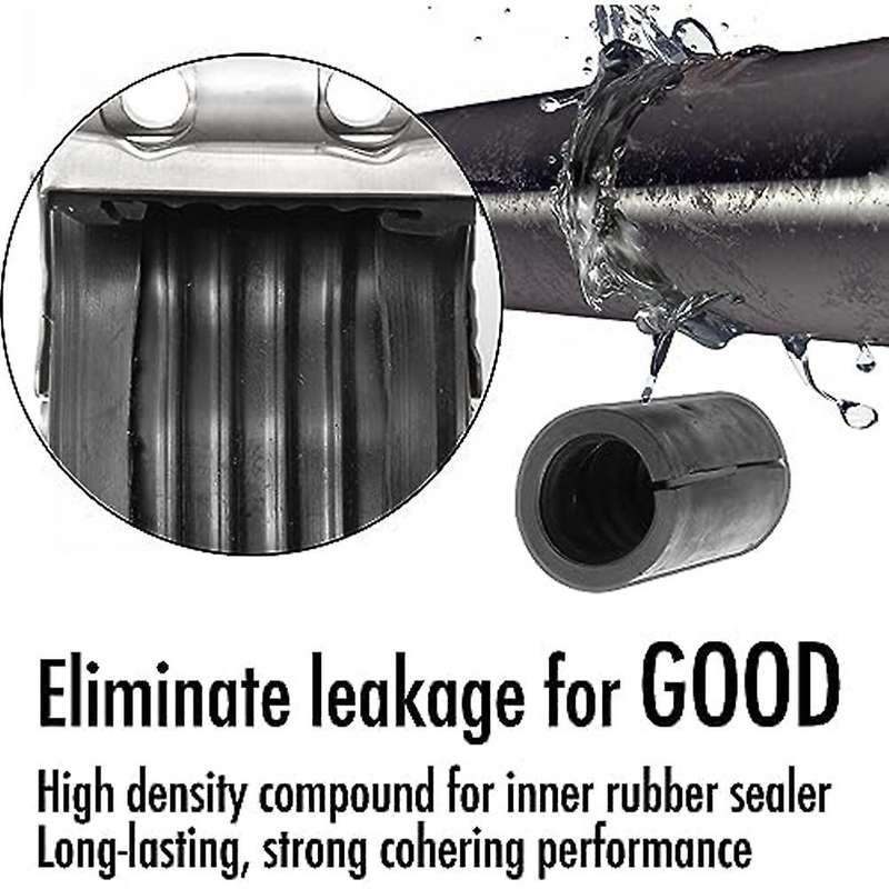 Pipe Repair Clamp for 1 Inch Pipes, Leak Sealer,emergency Pipe Repair Kit for Plastic and Metal Pipe