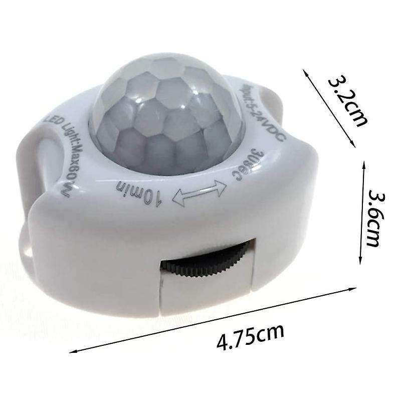 Pir Infrared Motion Sensor Detector Dc5-24v Auto On Off Timer Switch Home Led Light Body Pir Motion