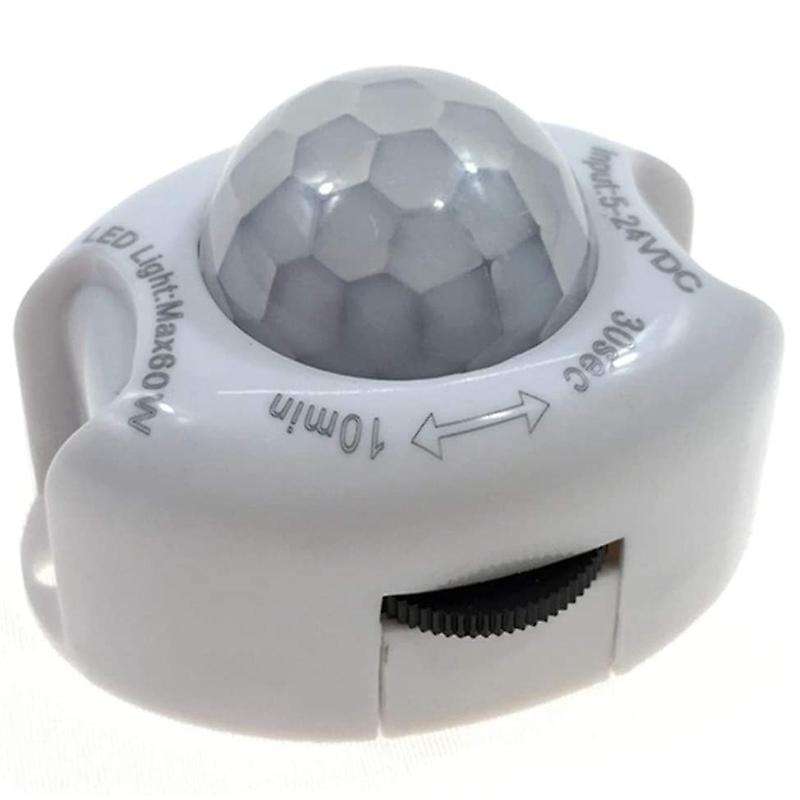 Pir Infrared Motion Sensor Detector Dc5-24v Auto On Off Timer Switch Home Led Light Body Pir Motion