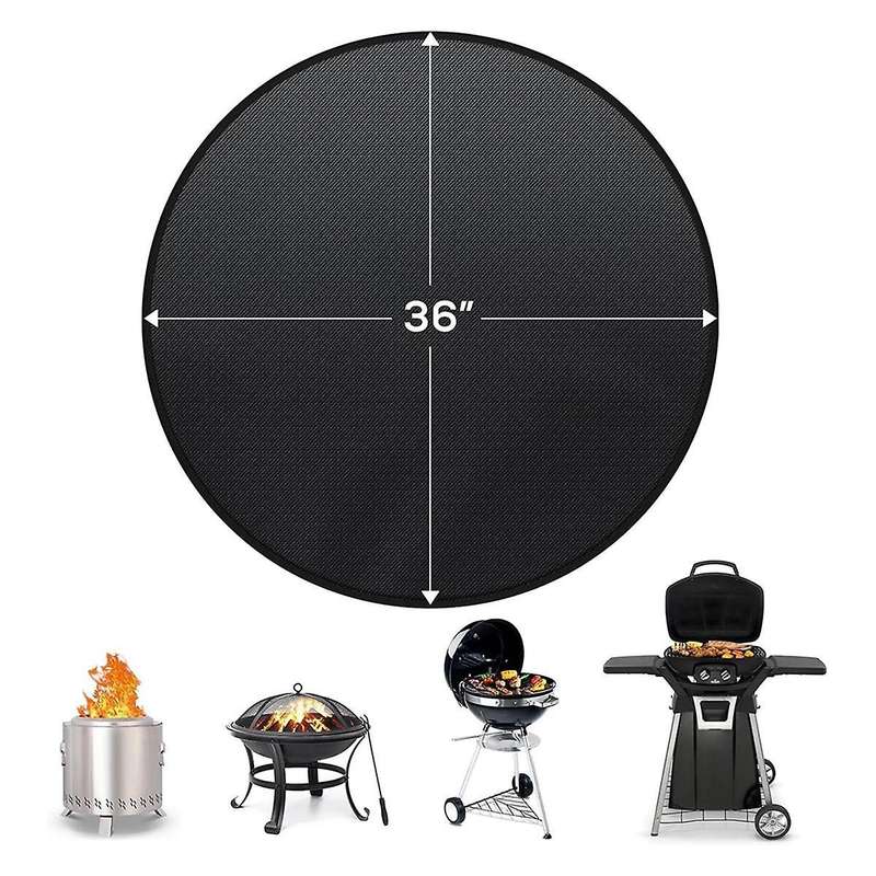 Pit Mat for Bonfire, Oil-Proof Waterproof BBQ Pad for Deck Patio Grass Outdoor Grill Accessories
