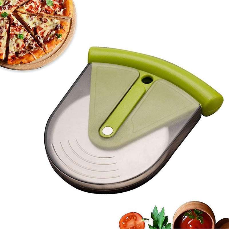 Pizza Cutter Wheel with Protective Guard-Portable Pizza Slicer with Sharp Stainless Steel Blade, Bla