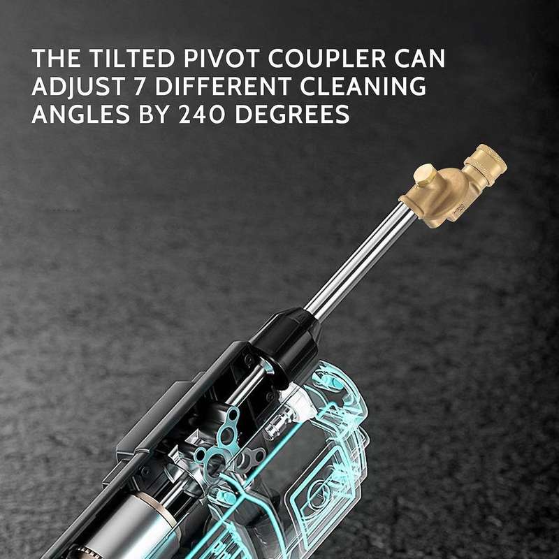 Pivoting Coupler , Gutter Cleaner Attachment