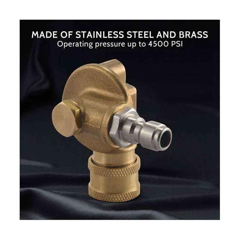 Pivoting Coupler for Pressure Washer Nozzle Gutter Cleaner Attachment for Gutter Cleaning 240 Degree