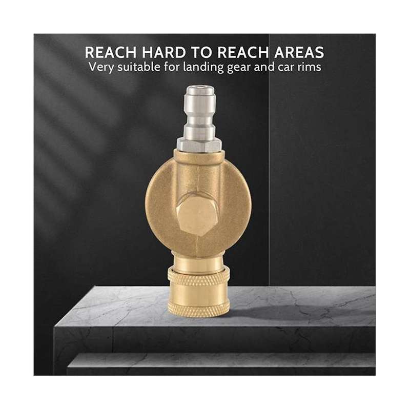 Pivoting Coupler for Pressure Washer Nozzle Gutter Cleaner Attachment for Gutter Cleaning 240 Degree