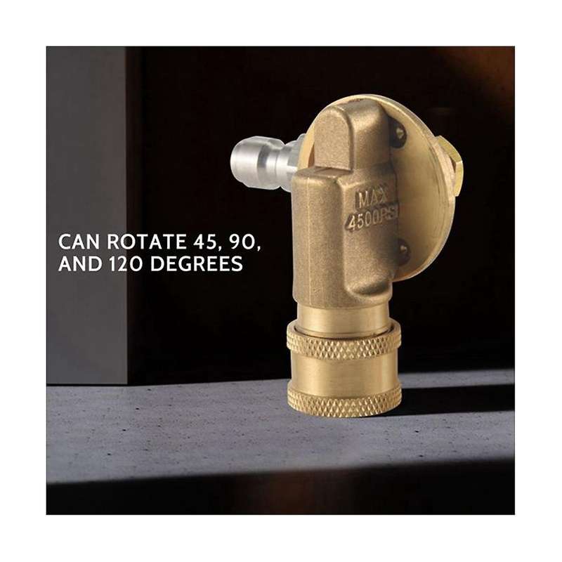 Pivoting Coupler for Pressure Washer Nozzle Gutter Cleaner Attachment for Gutter Cleaning 240 Degree