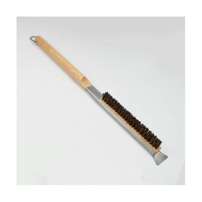 Pizza Oven Brush Barbecue Brushes Wooden Handle Grill Scraper Pizza Stone Cleaning Brush Household