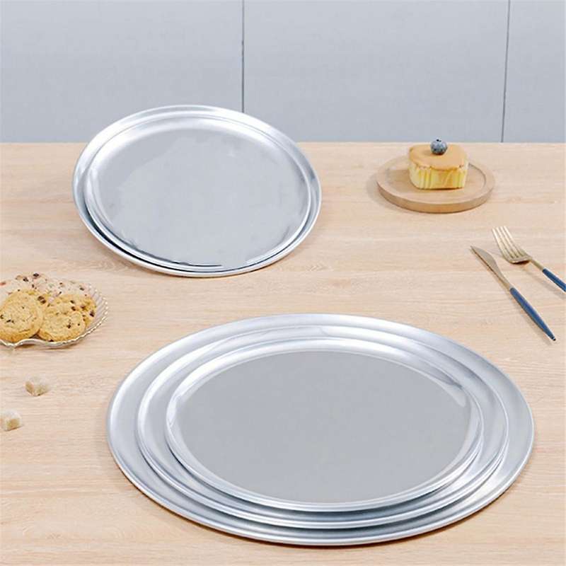 Pizza Pan/Tray, Narrow Rim, Aluminum, 10 Inch