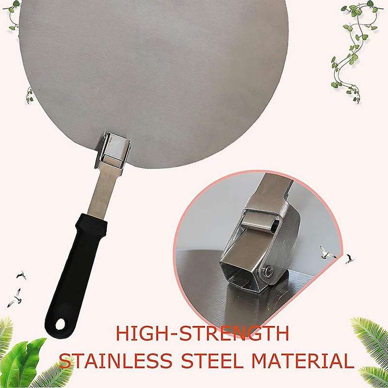 Pizza Paddle 12 Inch, Folding Stainless Steel Pizza Peel, Handle Pizza Paddle Shovel, Baking Tools f