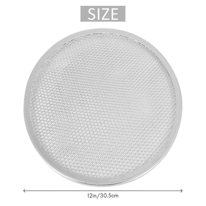 Pizza Screen, Pizza Pan,pizza Pan for Oven, Pizza Tray, 12 Inch Seamless-rim Aluminum Non Stick Piz