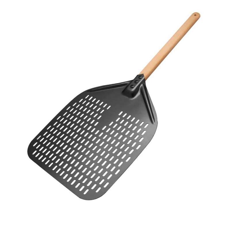 Pizza Peel,Perforated Pizza Shovel,Rectangular Pizza Turning Spatula with Detachable,for 12-Inch Piz