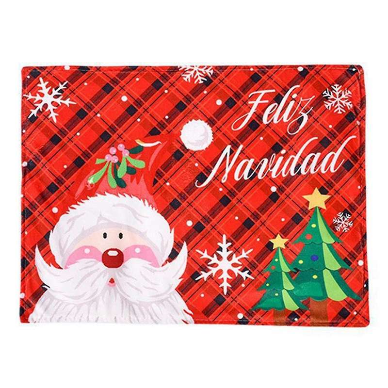 Placemats,washable Table Mats,kitchen Place Mats for Dining Table Christmas -xmas- Placemats Set Of