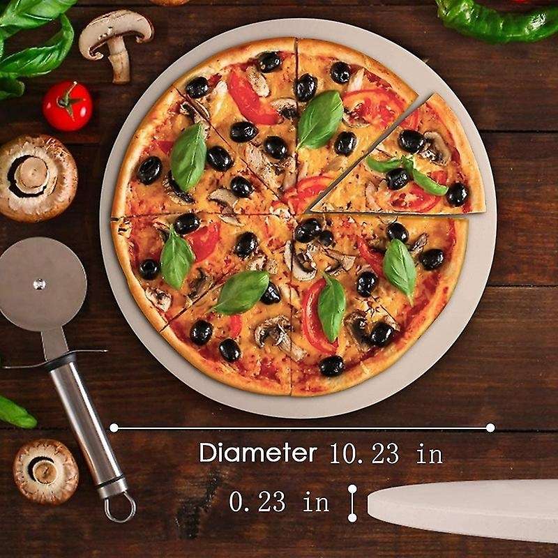 Pizza Stone, Round Pizza Stone for and Oven, Making Pizza, Steak,thick Inch Cordierite Pizza Pan,co