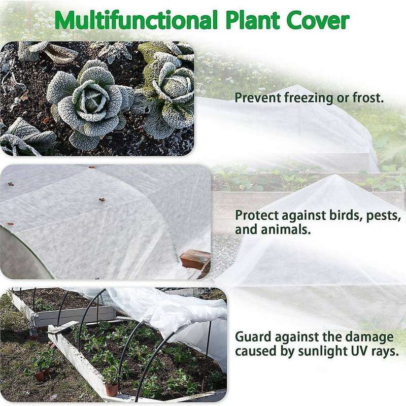 Plant Covers Freeze Protection, 10ft X 30ft Frost Cloth Plant Freeze Protection, Frost Blankets for