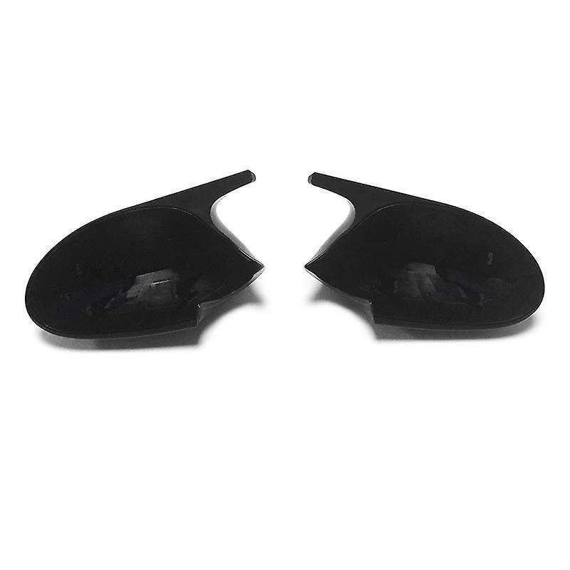 Plain Black M3 Style Rear View Mirror Cap Cover Replacement for 3 Series E90 E91 E92 E93 Facelifted
