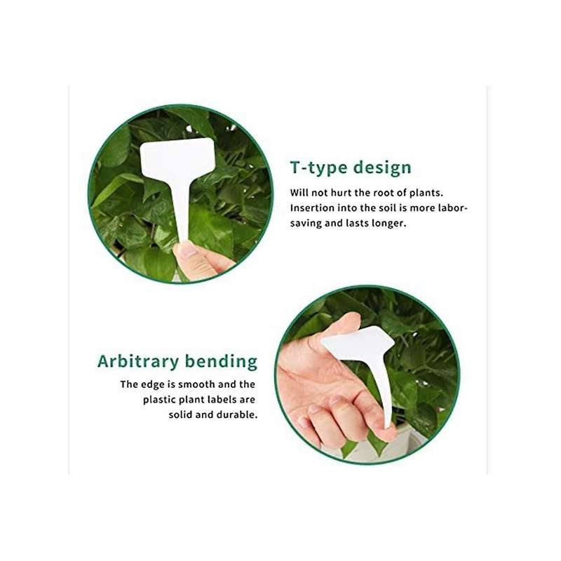 Plant Labels 300pcs 4 Inch Plastic Plant Name Tags for Seedlings Garden Labels Markers Nursery Plan