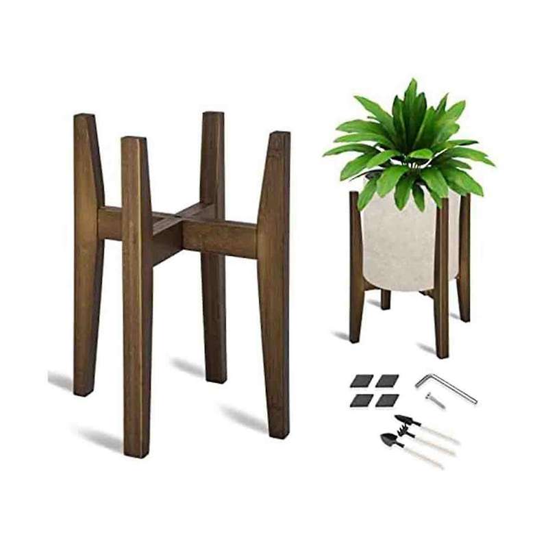 Plant Stand Adjustable Modern Indoor Plants Stands Corner Flower Holder for Indoor Outdoor Fits 18 t