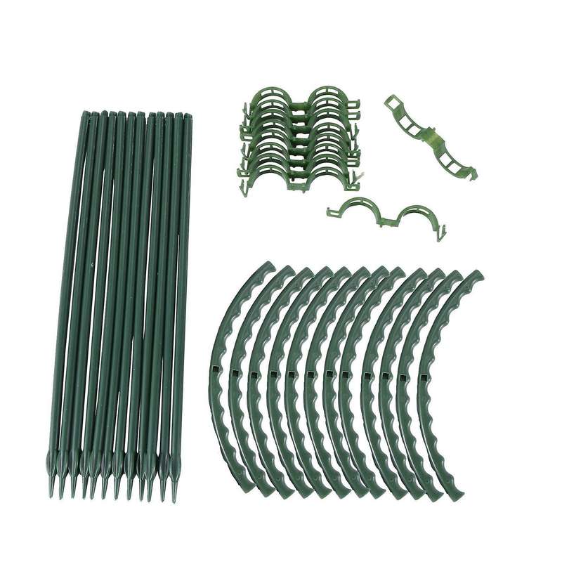 Plant Support, 12 Pcs Plant Stakes Half Round Ring Plant Cage Holder Flower Pot Climbing Trellis Wi