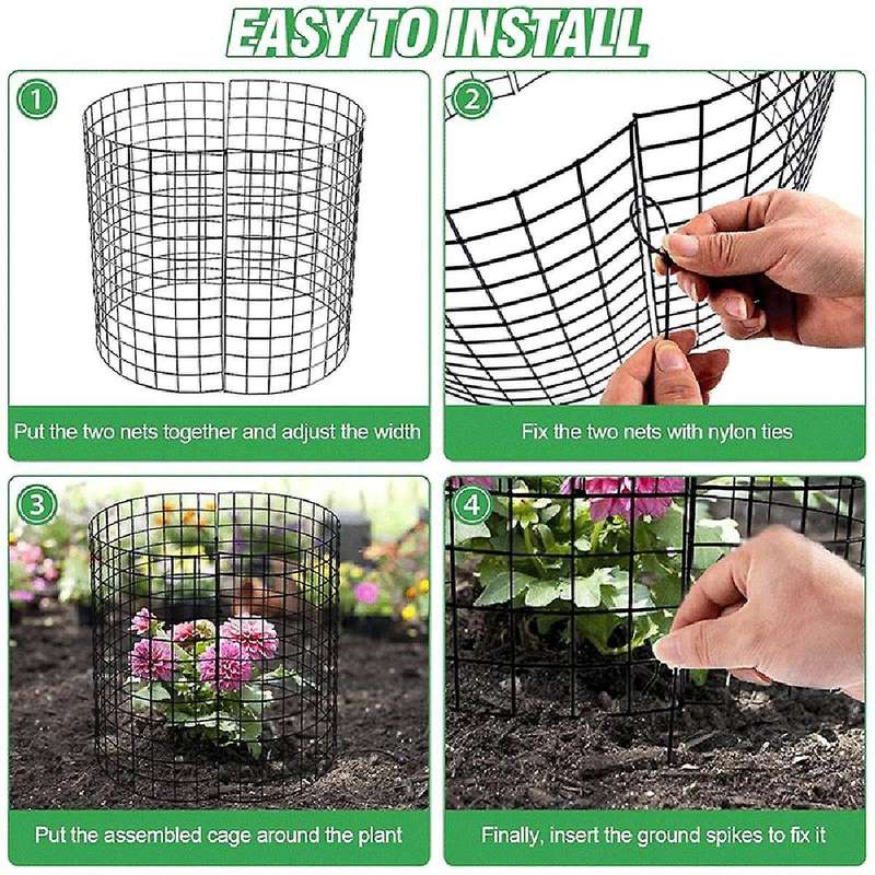 Plant Trunk Guards, Garden Tree Protection Tree Wrap Cages, Protect Trees From Deer, Rodents, Mowers