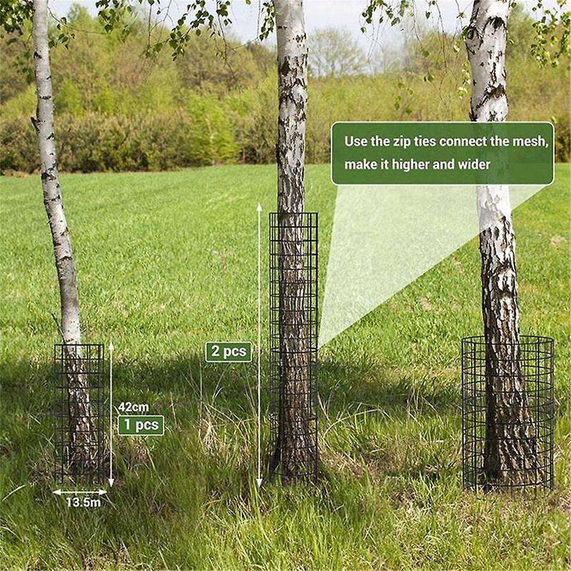 Plant Trunk Guards, Garden Tree Protection Tree Wrap Cages, Protect Trees From Deer, Rodents, Mowers