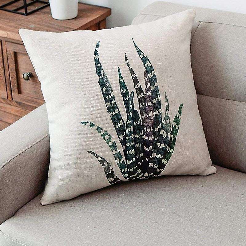 Plant Throw Pillow Covers Decorative Cotton Linen Square Outdoor Cushion Cover Sofa Home Pillow Cove