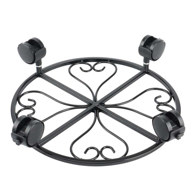 Plant with Wheels Rolling Plant Stand, Heavy Duty Iron Garden Flower Pot, Potted Plant with Locking