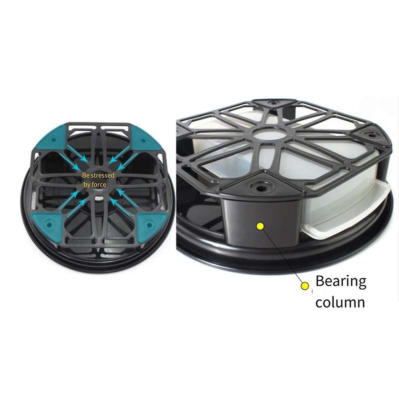 Plant with Water Container Plant Stand on Wheels Round Planter Plant Tray Flower Pot Mover with Cast