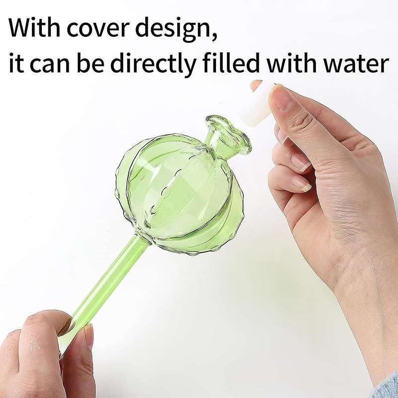 Plant Watering Globes ,3pcs Blown Plant Watering Devices, Self Watering Globes Watering Globes for I