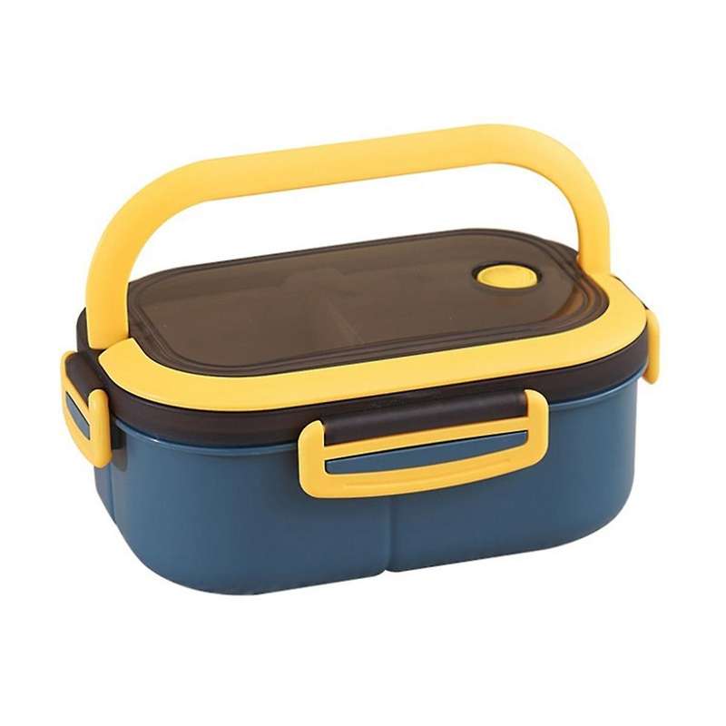 Plastic Lunch Box, 1200ml Compartment Plastic Bento Box, Sealed Food Containers with Spoon, Bento Bo