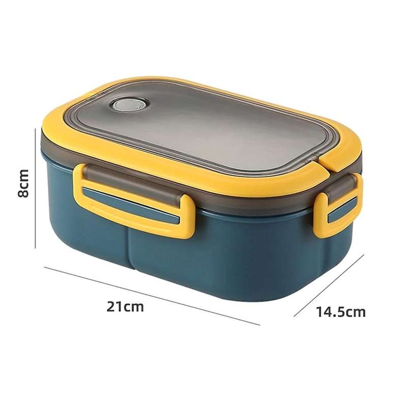 Plastic Lunch Box, 1200ml Compartment Plastic Bento Box, Sealed Food Containers with Spoon, Bento Bo