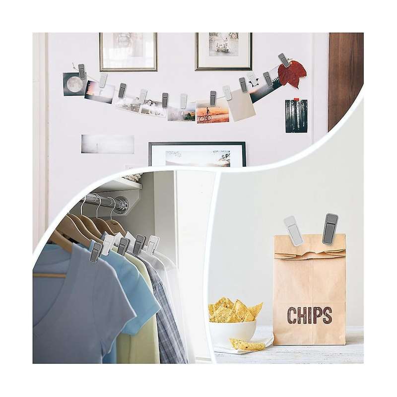 Plastic Hanger Clips for Baby Clothes, Strong Plastic Clips for Hangers, Multi- Hanger Clips for Vel