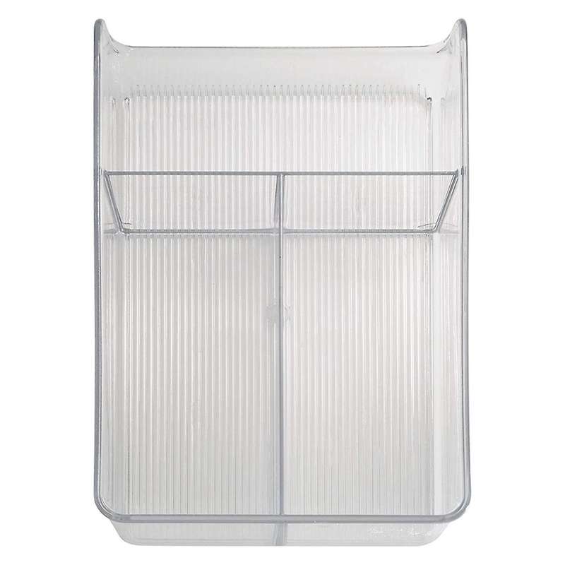 Plastic Fridge and Freezer Divided Storage Organizer Bin, Container for Food, Drinks, Snacks, Produc